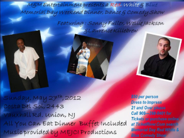 Event Memorial Day Red White & Blue Comedy Show