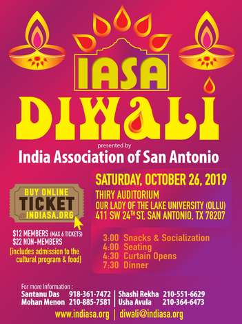 Event India Association of San Antonio (IASA) DIWALI 2019