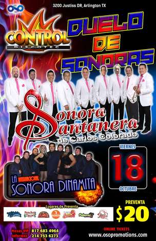 Event Duelo de Sonoras @ Control Discotec Sonora Santanera y La Int Sonora Dinamita
