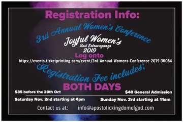 Event 3rd Annual Women's Conference 2019 (Joyful Women)