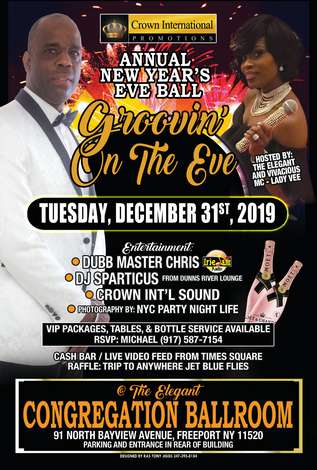 Event Groovin' On The Eve - Dinner Dance (December 31, 2019 - Freeport, NY)