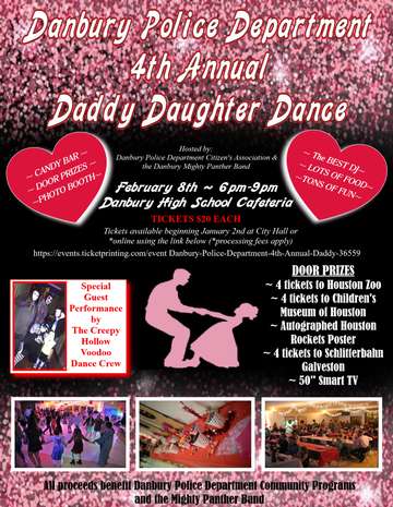 Event Danbury Police Department 4th Annual Daddy Daughter Dance