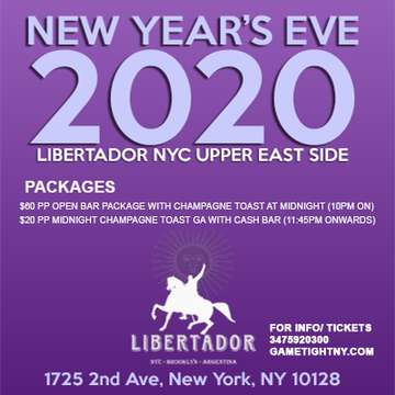 Event Libertador NYC New Year's Eve NYE Party 2020