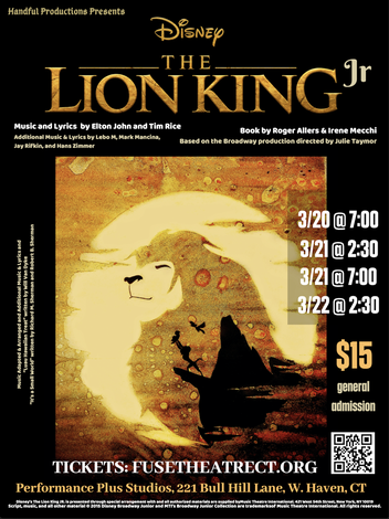 Event 'The Lion King Jr.' is RESCHEDULED for 8/15/20 at 7:30 p.m. (EST) in YOUR Home!
