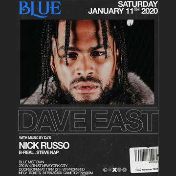 Event Dave East live at Blue Midtown 2020