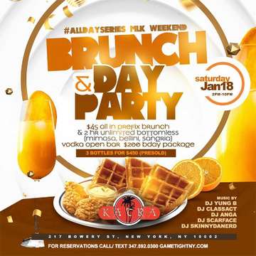 Event Katra Lounge Saturday MLK Weekend Brunch & Day Party