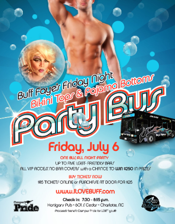 Event Buff Faye's "Bikini Tops & PJ Bottoms" Party Bus