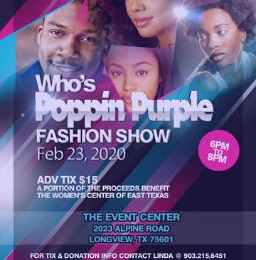 Event Who's Poppin Purple Fashion Show 