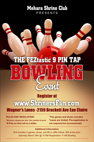 Event Mehara Shrine Club Presents: FEZtasstic Bowling