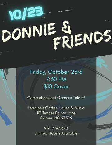Event Donnie & Friends, $10