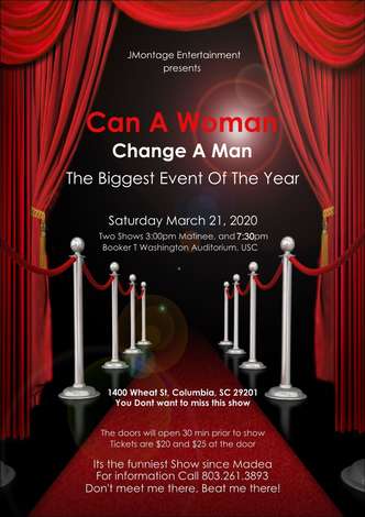 Event Can A Woman Change A Man Postponed until further notice