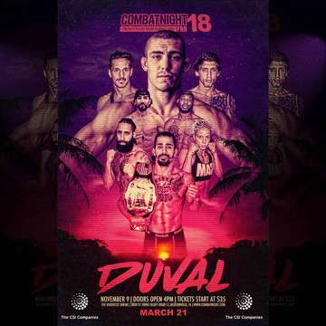 Event Combat Night Pro 18 Duval