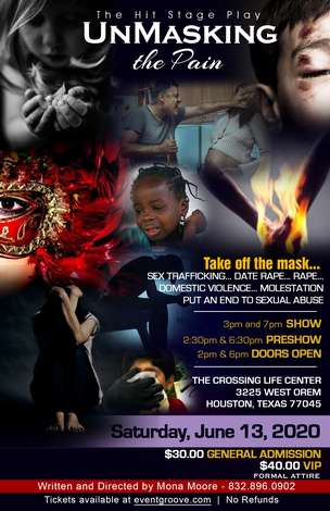 Event Unmasking The Pain... Two shows @ 3:00 pm and 7:00 pm