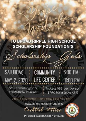 Event Broad Ripple High School Scholarship Foundation INC. Awards Gala
