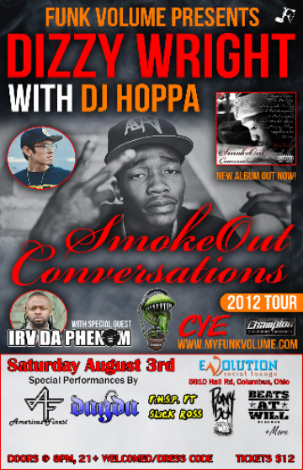Event Dizzy Wright Smokeout Conversations Tour Columbus