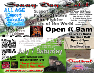 Event MC Proof Free Concert 4 Fallin Police & Fire Fight