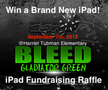 Event Bleed Green iPad Raffle