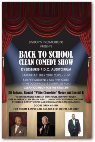 Event Back to School Clean Comedy Show