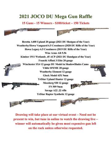 Event Johnson County Ducks Unlimited Mega Gun Raffle