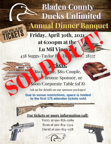 Event Bladen County Dinner Banquet - SOLD OUT!!!