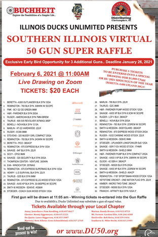 Event Southern Illinois Virtual 50 Gun Super Raffle - February 6th