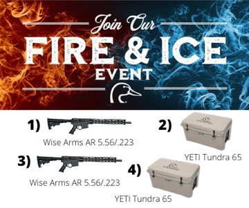 Event "MGD" DU FIRE & ICE Raffle, 4 Great Prizes, 4 Winners, 1 for $50