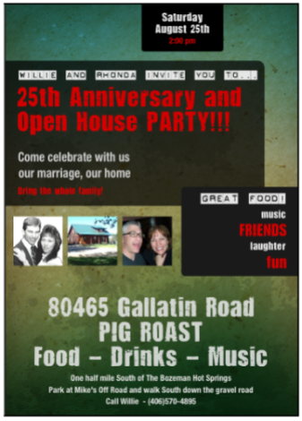 Event 25th Anniversary and Open House PARTY!!!