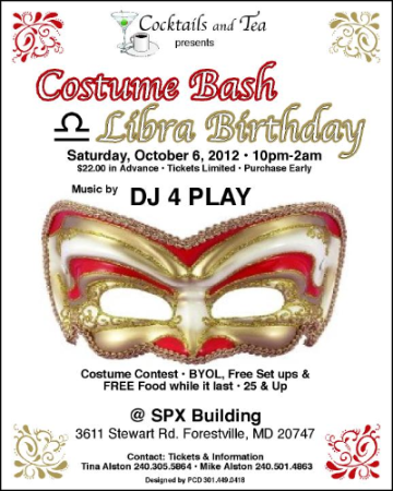 Event Costume Bash Libra Birthday
