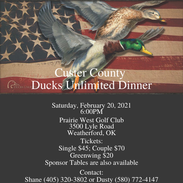 Event Custer County Dinner-Weatherford
