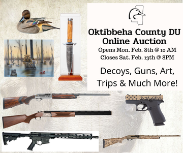 Event Oktibbeha County DU Online Auction- Begins Monday Feb. 8th at 10 AM