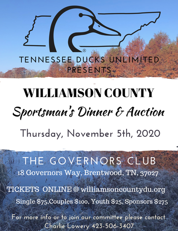 Event Williamson County Sportsman's Dinner & Auction - Brentwood