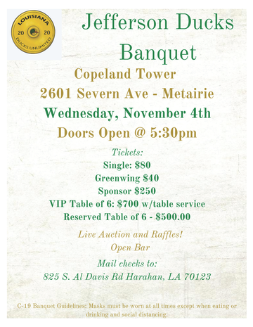 Event Jefferson Parish Banquet- Metairie