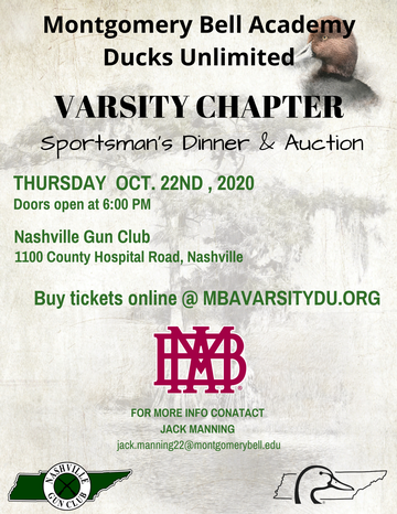 Event Montgomery Bell Academy Varsity Sportsman's Dinner & Auction- Nashville