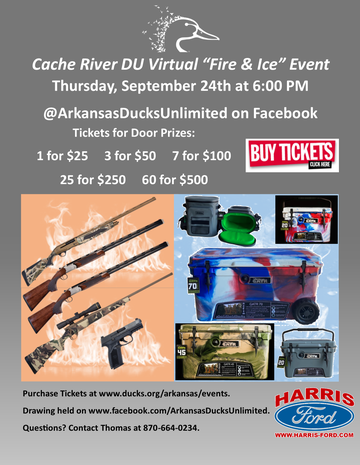Event Cache River DU Fire & Ice Virtual Event - Newport