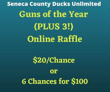 Event Seneca County Ducks Unlimited-                          GUNS OF THE YEAR PLUS 3 Raffle!