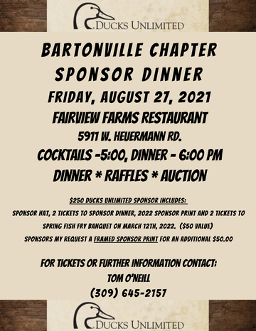 Event Bartonville Sponsor Dinner