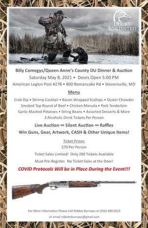 Event Queen Annes County DU Dinner & Auction