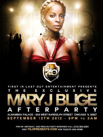 Event Mary J Blige After Party Chicago