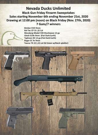 Event Nevada Ducks Unlimited Black Gun Friday Sweepstakes!