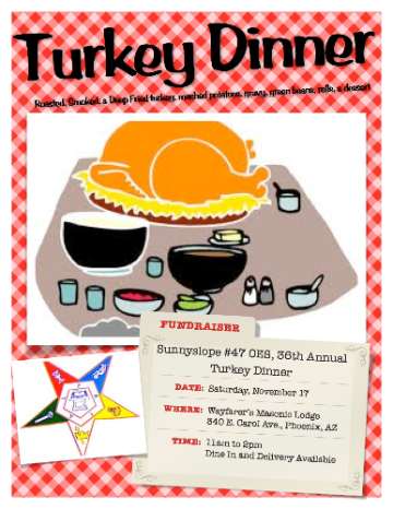 Event OES Turkey Dinner