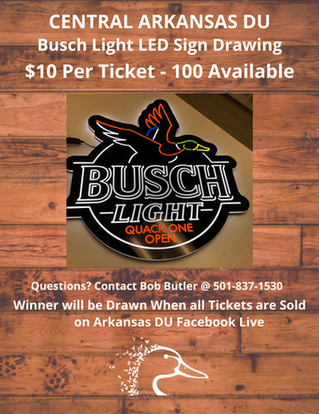 Event Central Arkansas DU Busch Light LED Sign Drawing - Little Rock