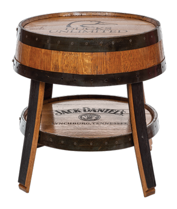 Event AK DU Raffle of the Week, Jack Daniel's Whiskey Barrel End Table