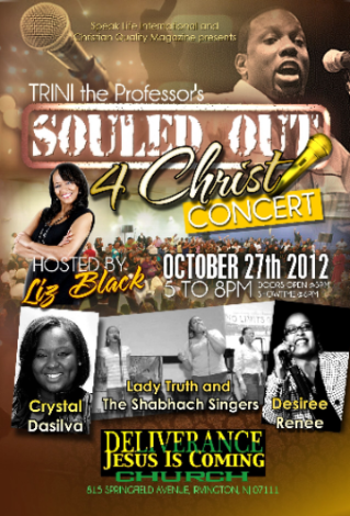 Event TRINI the Professor's Souled Out 4 Christ Concert