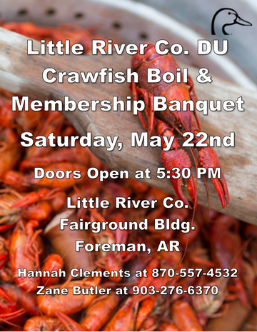 Event Little River County DU Crawfish Banquet
