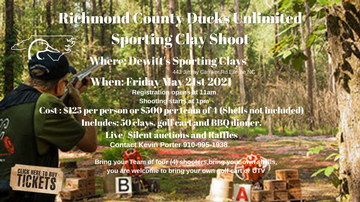 Event Richmond County DU Sporting Clays Shoot