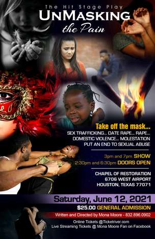 Event UNMASKING THE PAIN 7PM ONLY