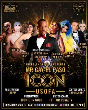 Event Mr. Gay El Paso Icon USofA • Touch Bar El Paso