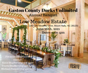 Event Gaston County Ducks Unlimited Banquet