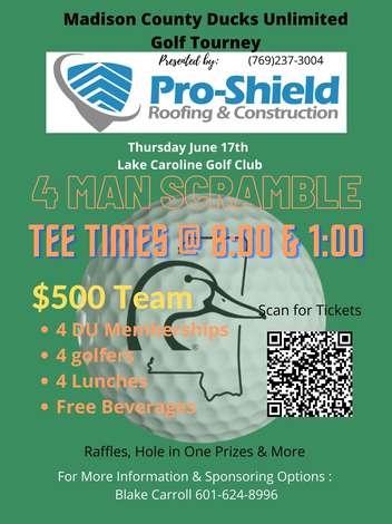 Event Madison County DU Corporate Golf Scramble presented by Pro-Shield