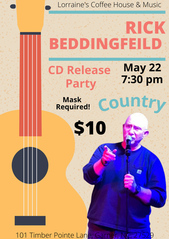 Event Rick Beddingfield, Country, $10 Cover, CD release party